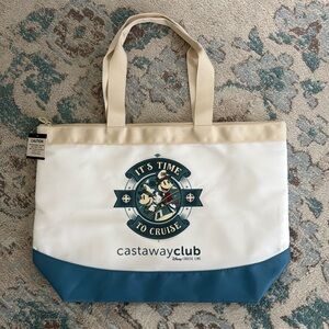 NWT ✨Disney Cruise Line Castaway Club Zippered Tote Bag 🛳️